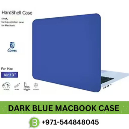 Best Dark Blue Rubberized MacBook Hard Case Dubai, UAE
