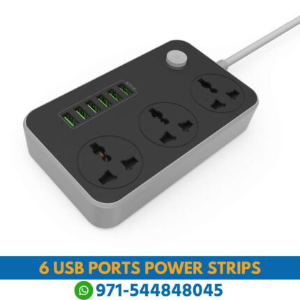 Buy 6 USB Ports Power Strips, 162 x 97 x 38mm Price in Dubai - 6 USB Ports Power Strips, 162 x 97 x 38mm Low Price in UAE Near me