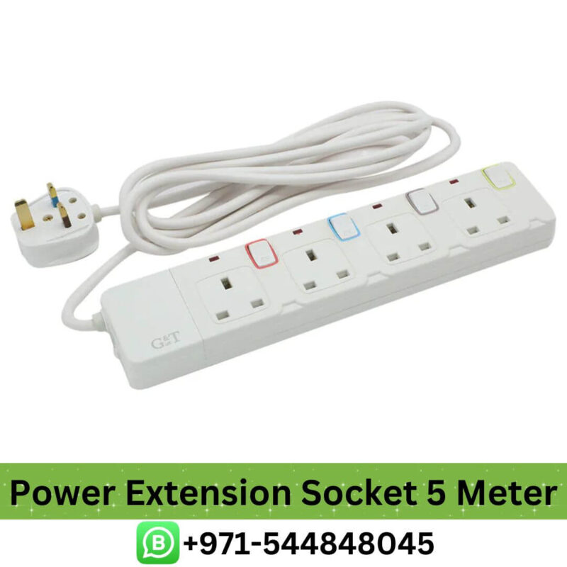 Buy 13AMP Power Extension Socket 5 Meter in Dubai -13AMP Power Extension Socket 5 Meter in UAE Near me