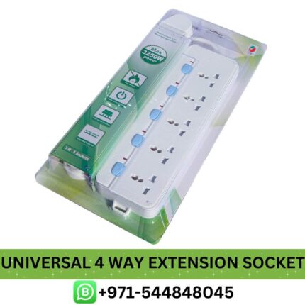 Buy UNIVERSAL 4 Way Extension Socket in Dubai - Best UNIVERSAL 4 Way Extension Socket Price in UAE - 4 Way Extension Socket