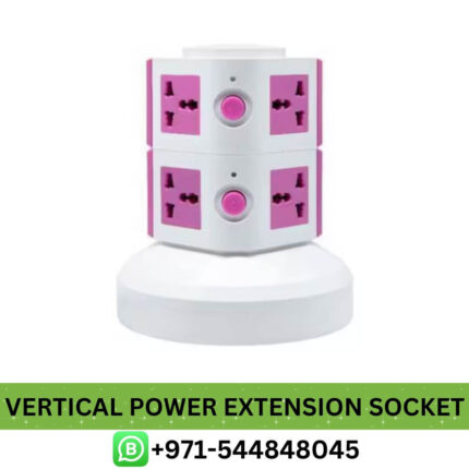 Best 2-Layer Multi Pin Vertical Power Extension Socket - UAE Near me vertical power extension - Buy 2-Layer Multi Power Extension Socket in Dubai, UAE