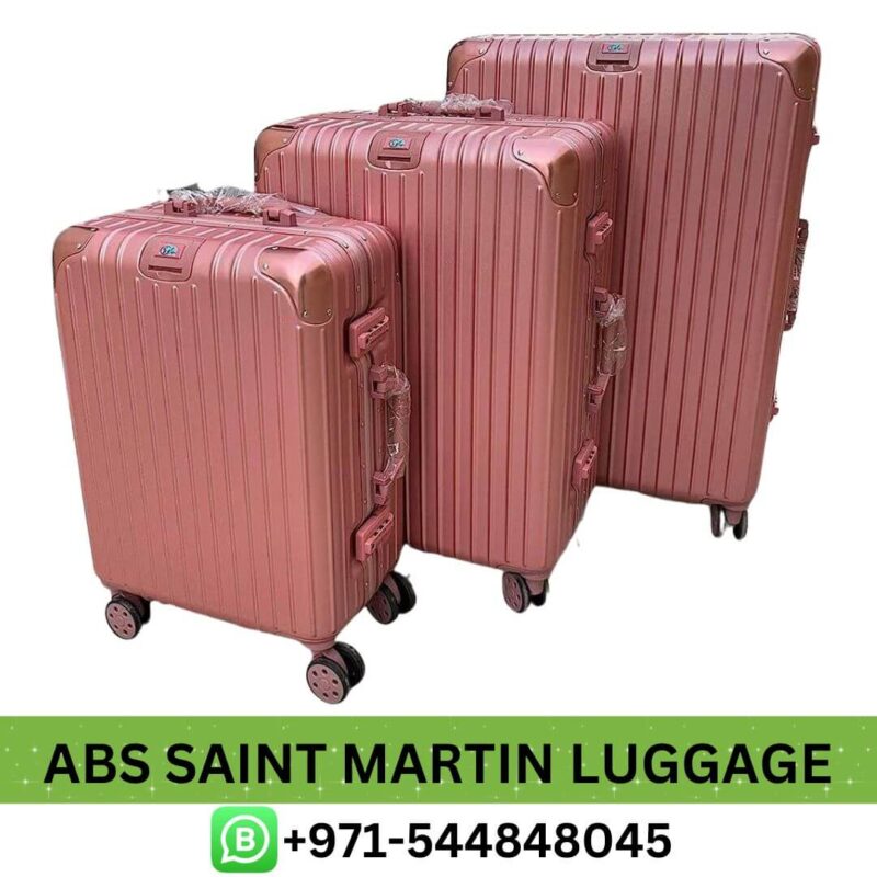 Abs Saint Martin Aluminum Frame Luggage Near Me From Best E-Commerce | Best Abs Saint Martin Aluminum Frame Luggage Set Dubai 3Pcs