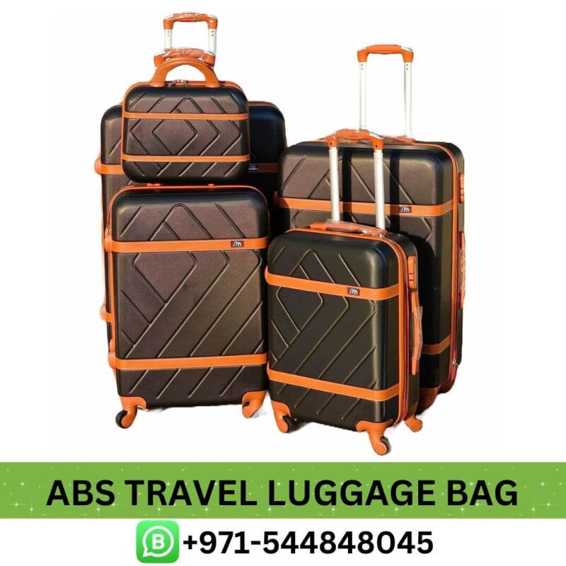 Abs Travel Luggage Trolley Set with Beauty Case From Best E-Commerce | Best Abs Travel Carry On Luggage Backpack Dubai 5 Pcs