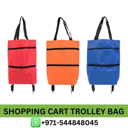 Shopping Cart Trolley Bag Near Me From Best E-Commerce | Best Folding Shopping Cart Trolley Bag Dubai 1 Pc With Wheel