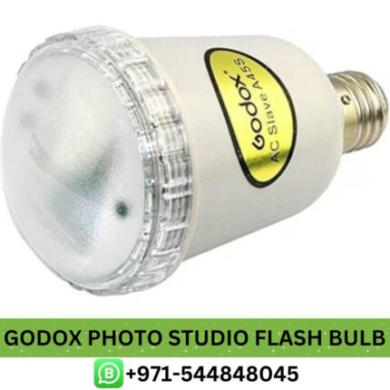 Buy GODOX Photo Studio Flash Bulb E27 A45S Price in Dubai | Photo Studio Electronic Flash Bulb Low Price in UAE Near me, GODOX A45 UAE