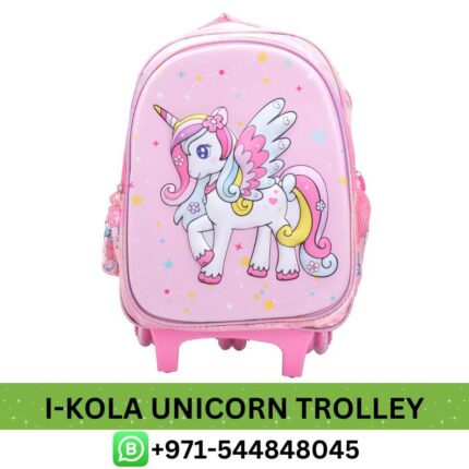 I-Kola Unicorn Print Luggage Bag Near Me From Best E-Commerce | Best I-Kola Unicorn Print Travel Bag For Kids (3 Pcs)- Dubai