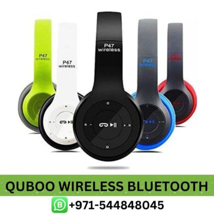 Buy QUBOO Wireless Bluetooth Ear Headphones with Mic Price in Dubai | Wireless Bluetooth Ear Headphones UAE Near me, headphone speaker