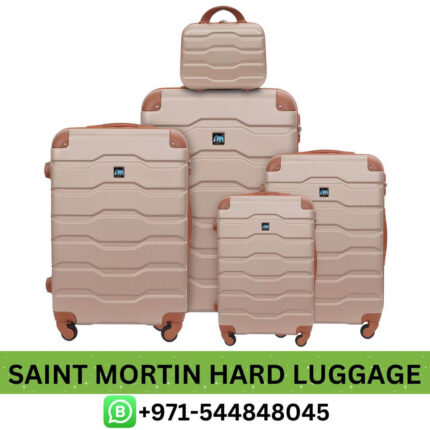 Saint Mortin Hard Trolley Bag From Best E-commerce | Best Saint Mortin Hard Luggage Dubai (5 Pcs) Near Me
