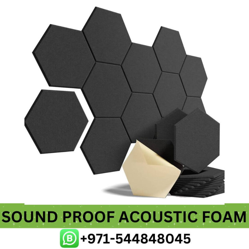 Buy HEMRLY Self-Adhesive Sound Proof Acoustic Foam Price in Dubai | Sound Proof Acoustic Foam Low Price in UAE Near me, self adhesive