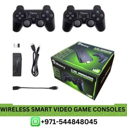 Buy Best BLULORY 4K 2.4G Wireless Video Game Consoles Price in UAE - Wireless Video Game Consoles Dubai | wireless smart video games