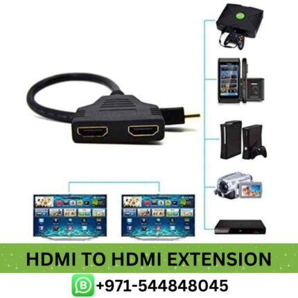 HDMI to HDMI Cable Near Me From Best E-Commerce | Best Haysenser 15cm HDMI to HDMI Extension in Dubai, UAE Near Me