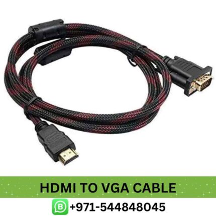 HDMI to VGA Cable Near Me From Best E-C-mmerce | Best Haysenser HDMI to VGA Cable in Dubai, UAE