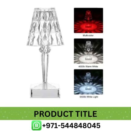 Discover Our Acrylic Crystal Table Lamp in Dubai, UAE | Best Table Lamp For Home Near Me From Best E-Commerce Shop